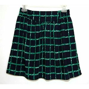 Francescas Miami Womens Med Blue and Green Skirt